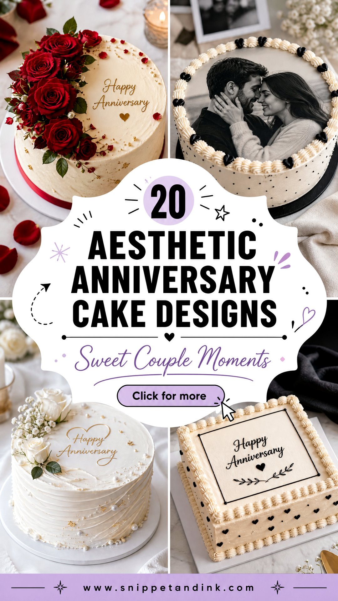 20 Aesthetic Anniversary Cake Designs Couples Will Love - 20 Aesthetic Anniversary Cake Designs Couples Will Love