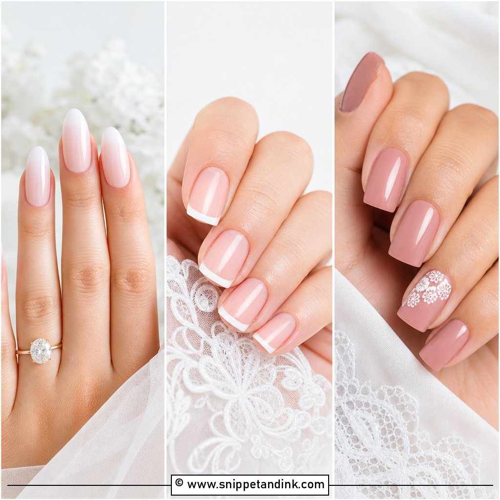 20 Aesthetic Nails for Wedding Brides With Chic Style