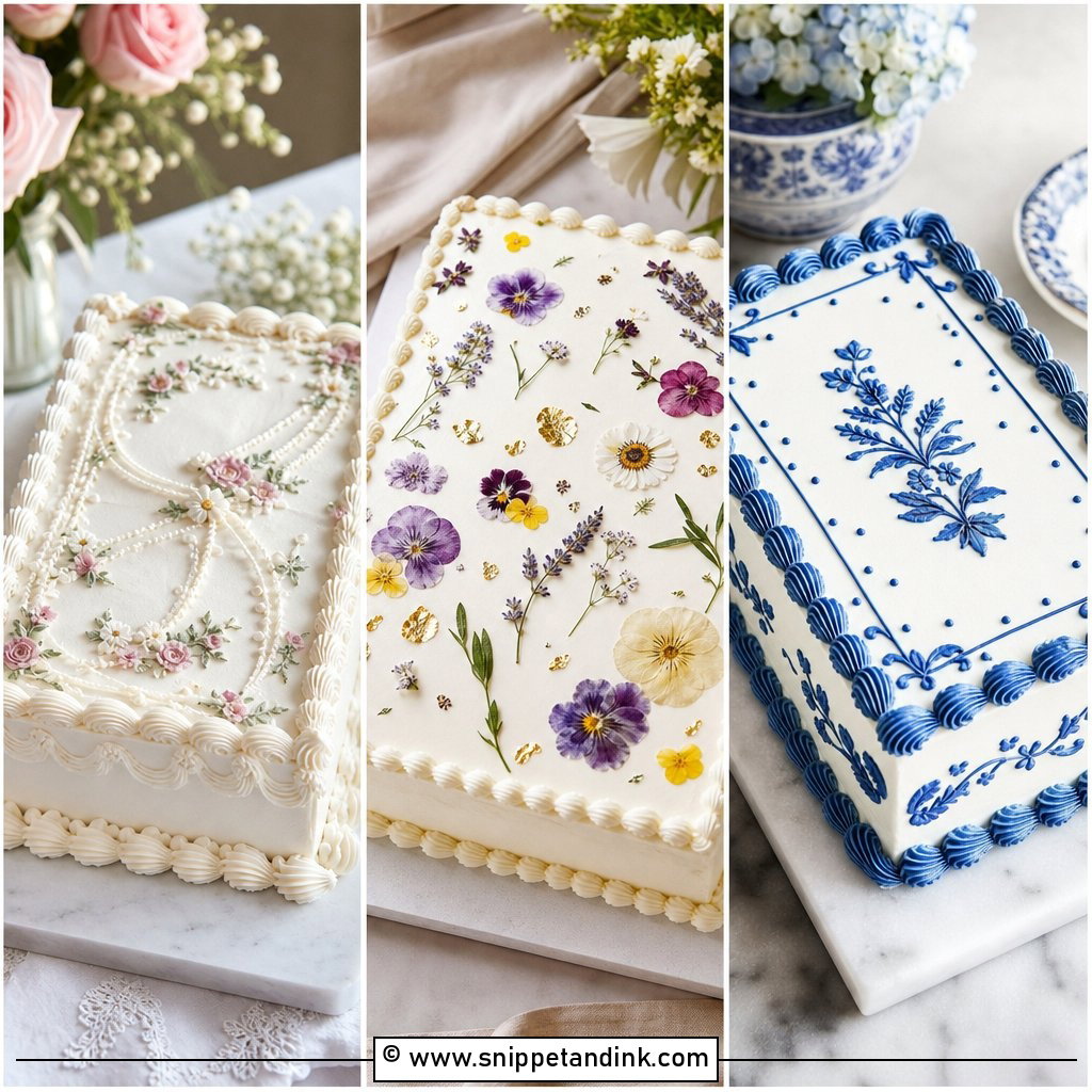 20 Aesthetic Sheet Cake Ideas for Wedding Receptions