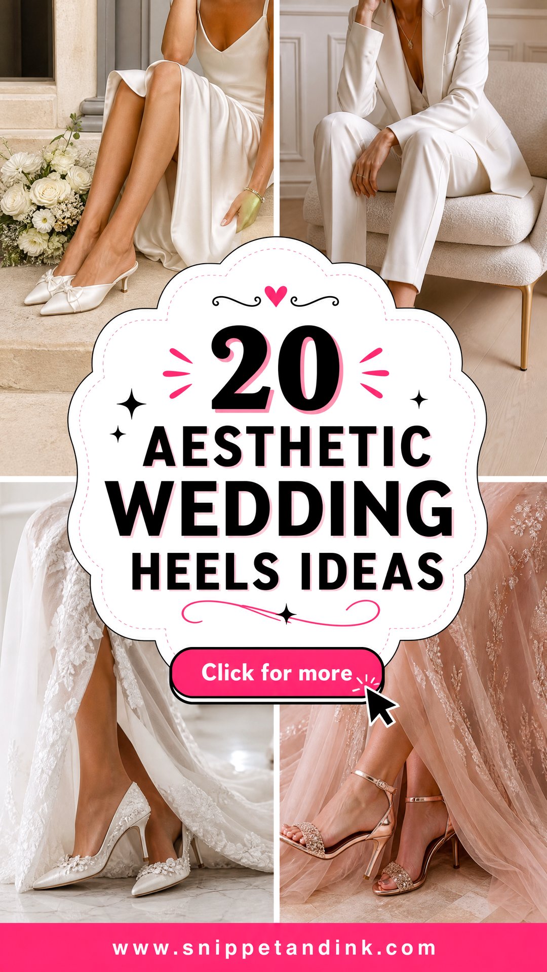 20 Aesthetic Wedding Heels Ideas for a Picture-Perfect Look - 20 Aesthetic Wedding Heels Ideas for a Picture-Perfect Look