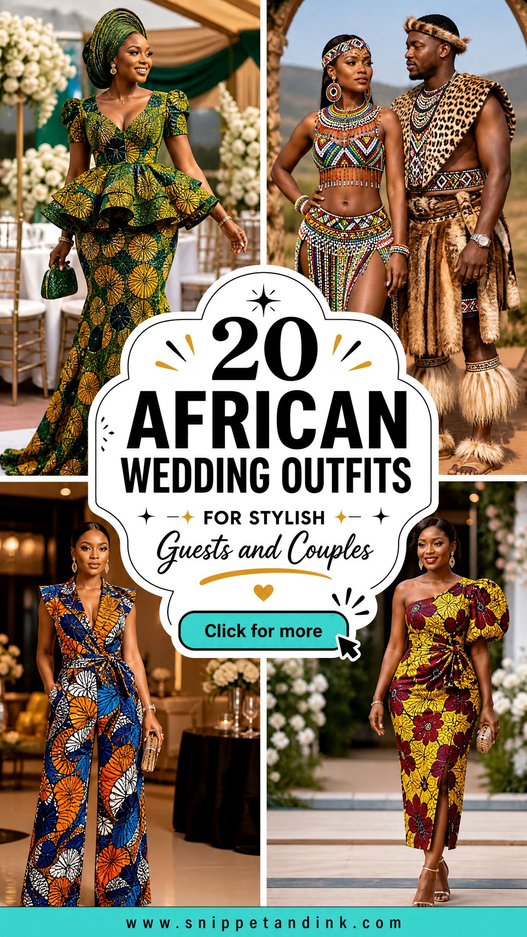 20 African Wedding Outfits for Stylish Guests and Couples - 20 African Wedding Outfits for Stylish Guests and Couples