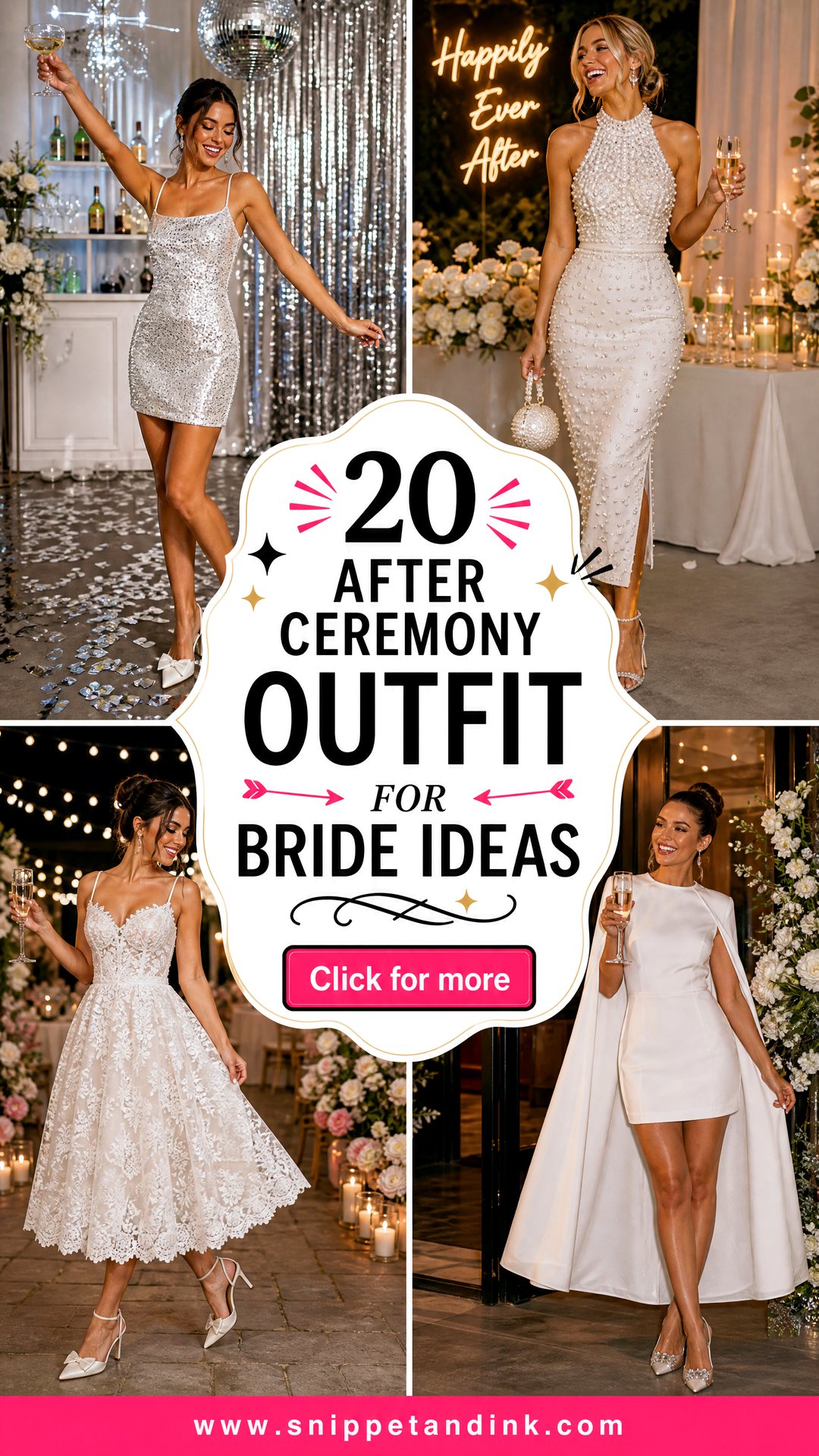 20 After Ceremony Outfit for Bride Ideas for a Chic Reception - 20 After Ceremony Outfit for Bride Ideas for a Chic Reception