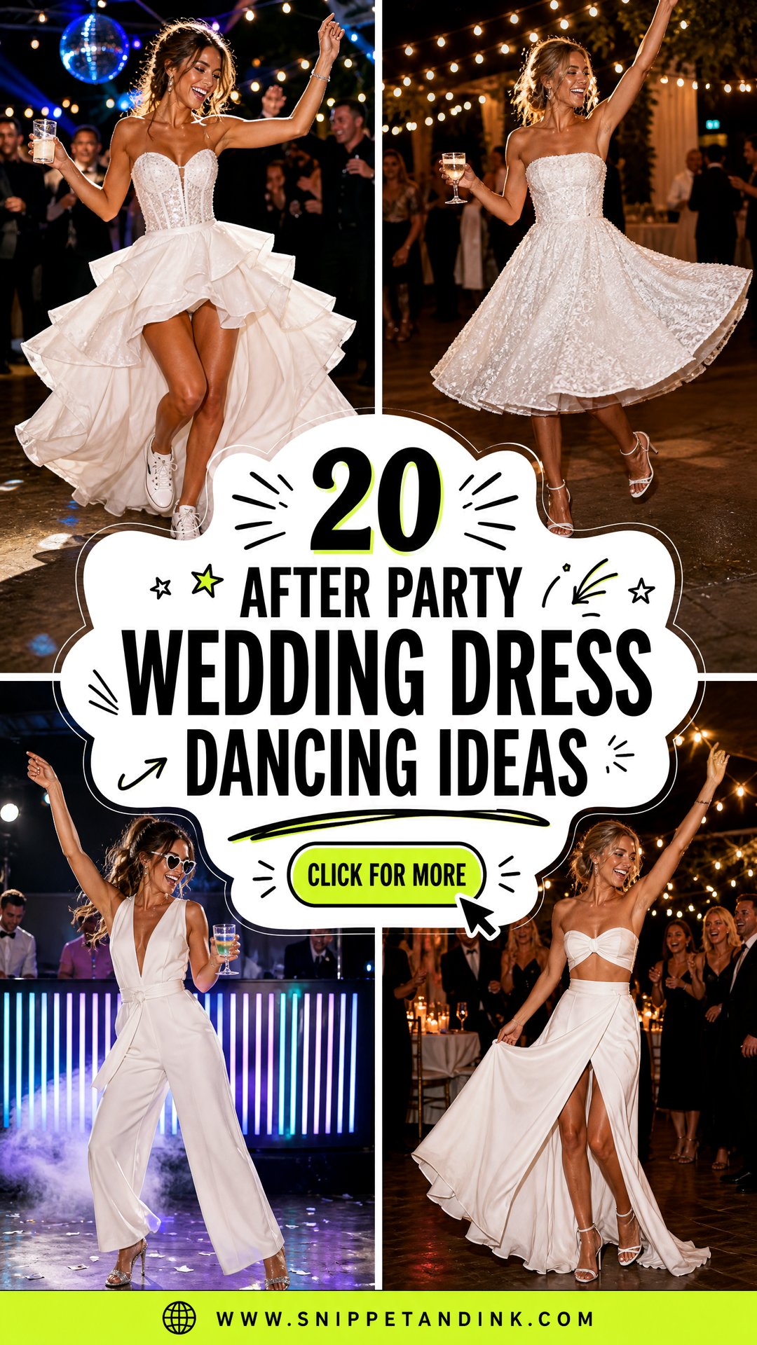 20 After Party Wedding Dress Dancing Ideas for Effortless Moves - 20 After Party Wedding Dress Dancing Ideas for Effortless Moves