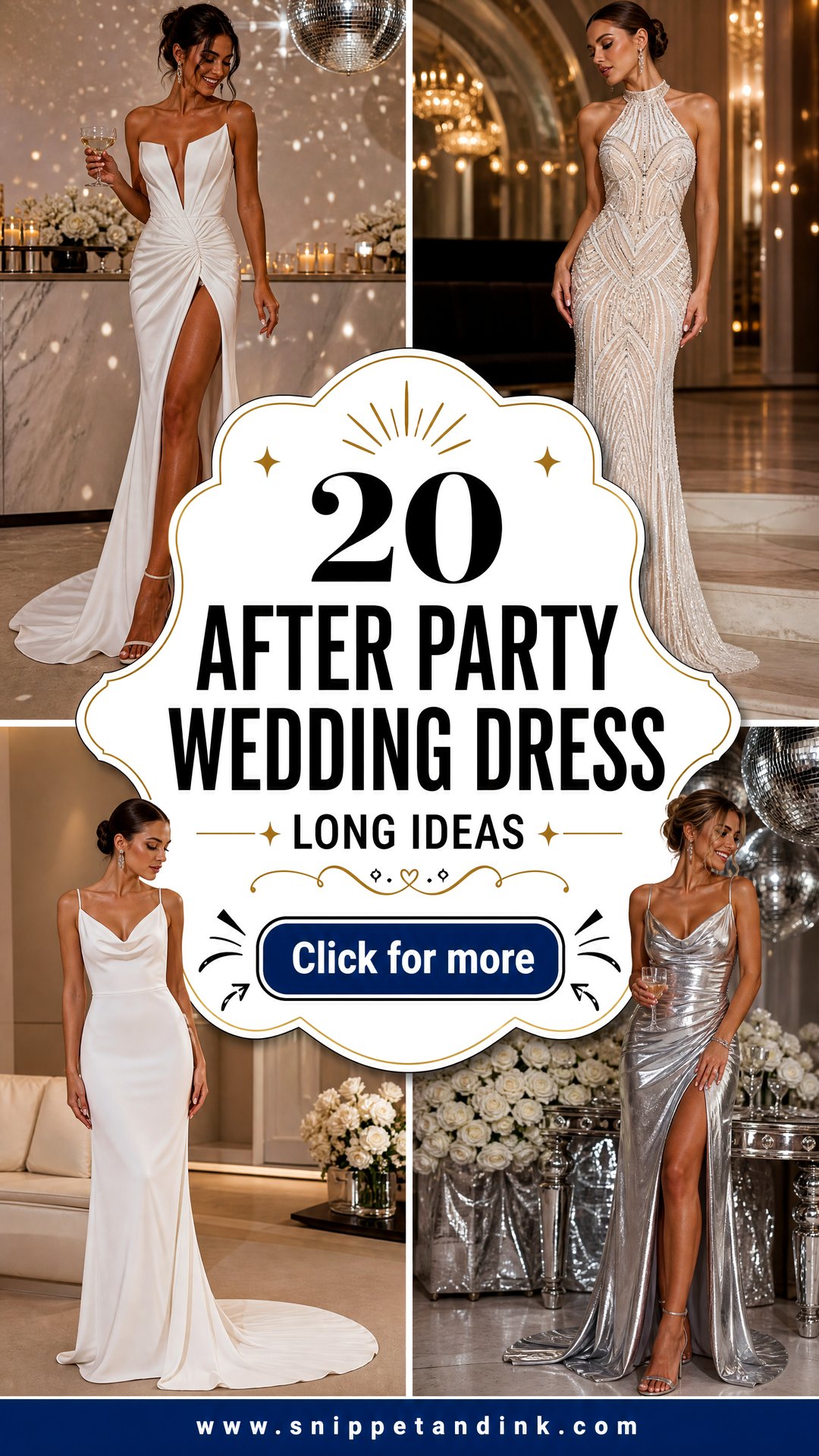 20 After Party Wedding Dress Long Ideas for Elegant Receptions - 20 After Party Wedding Dress Long Ideas for Elegant Receptions