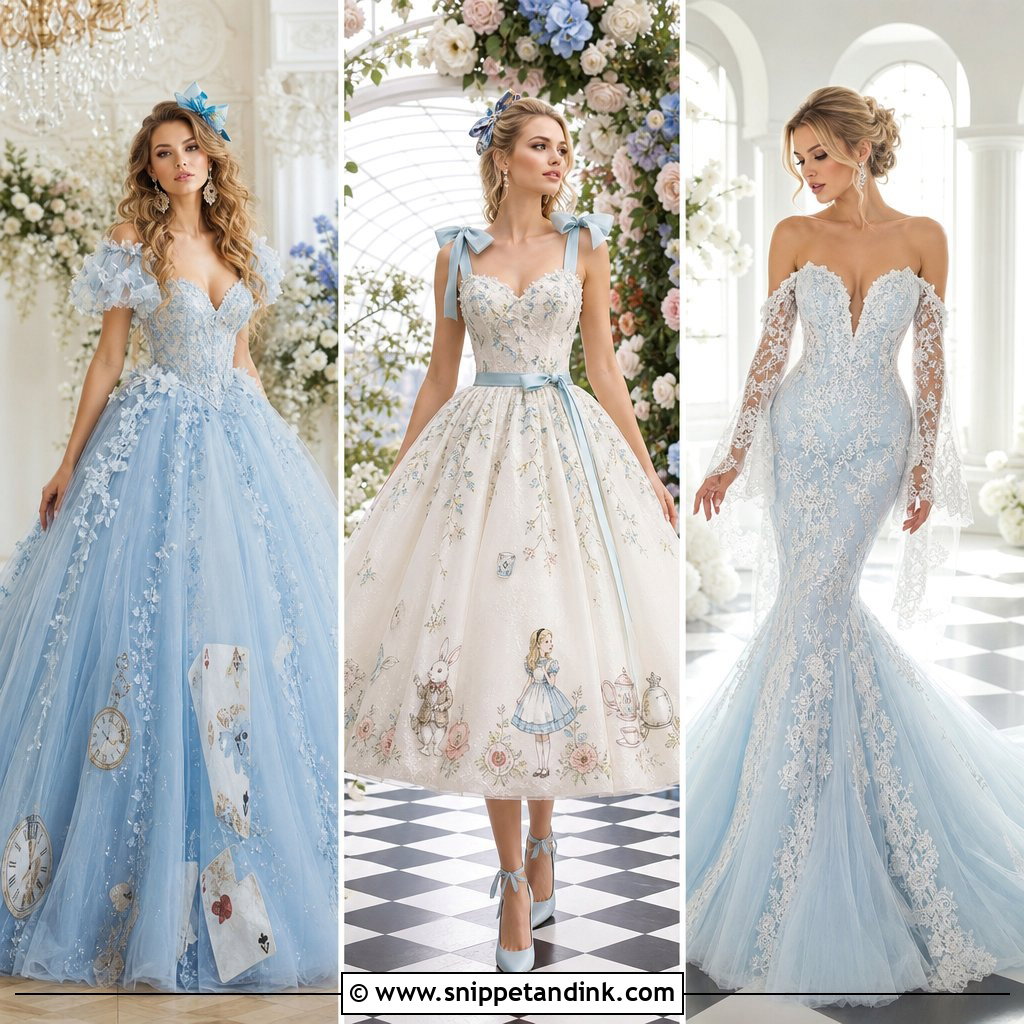 20 Alice in Wonderland Wedding Dress Ideas: Whimsical Picks