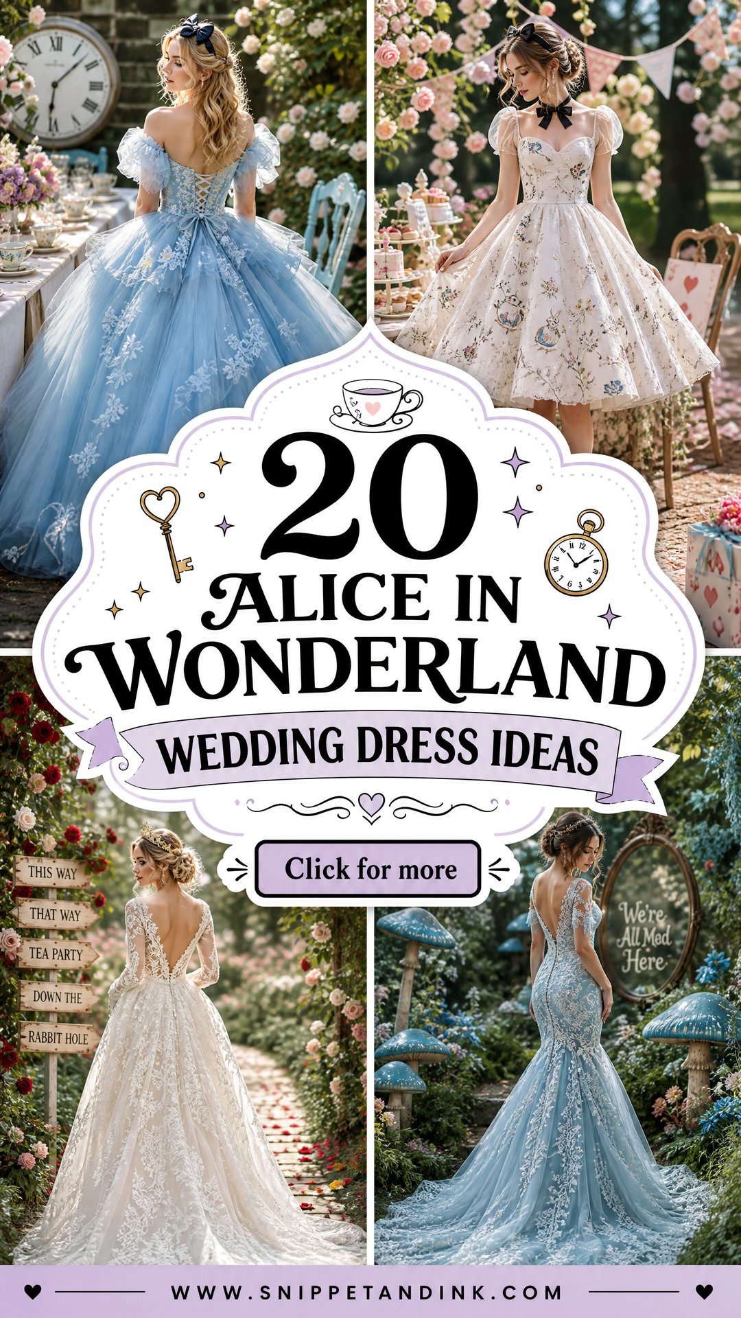 20 Alice in Wonderland Wedding Dress Ideas Whimsical Picks - 20 Alice in Wonderland Wedding Dress Ideas: Whimsical Picks