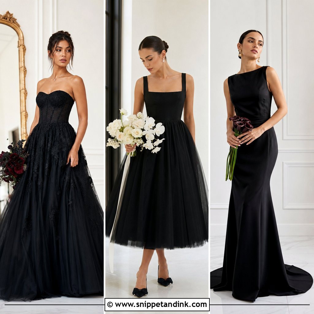 20 All Black Wedding Dress Ideas: Bold Bridal Looks to Inspire