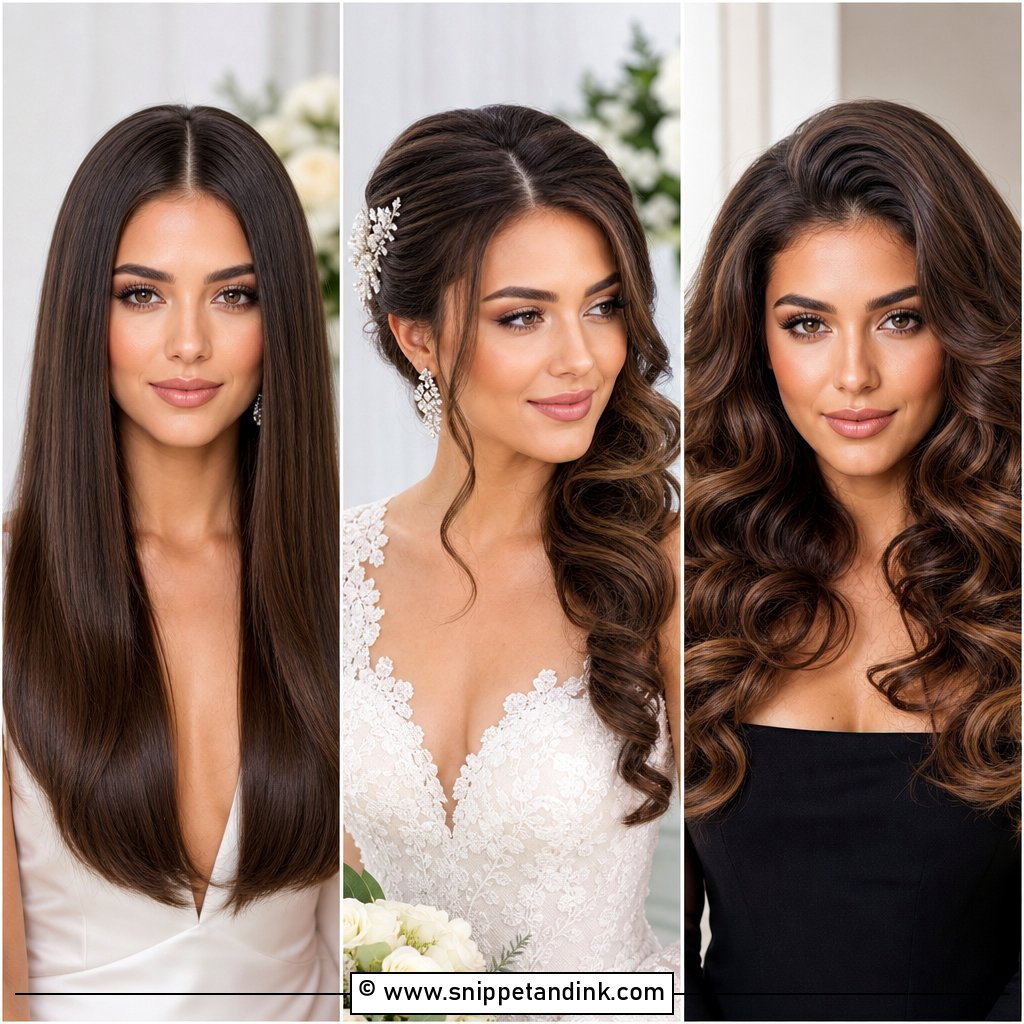 20 All Down Wedding Hair Ideas for Effortless Romance