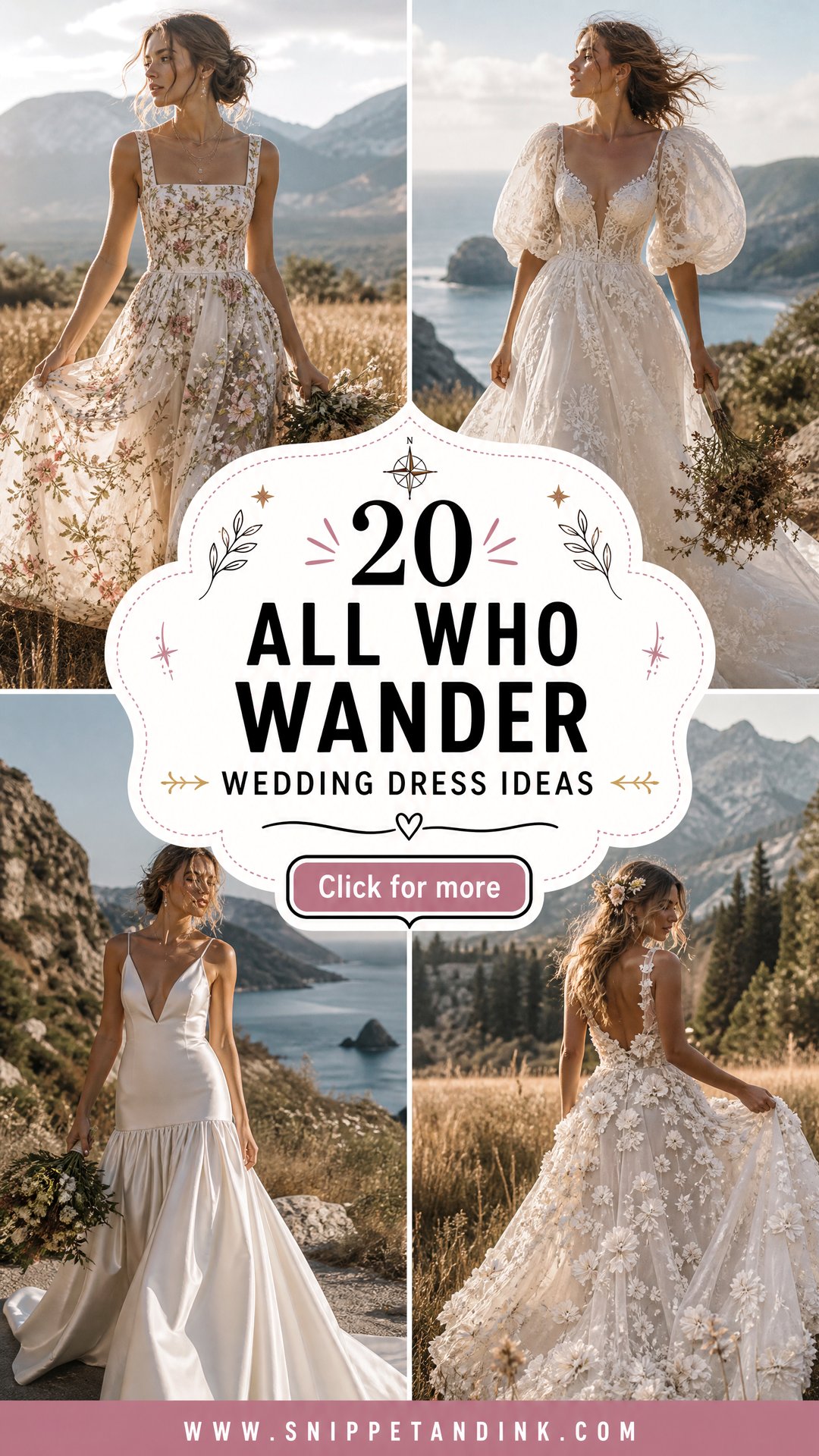 20 All Who Wander Wedding Dress Ideas Boho Styles Brides Love - 20 All Who Wander Wedding Dress Ideas: Boho Styles Brides Love