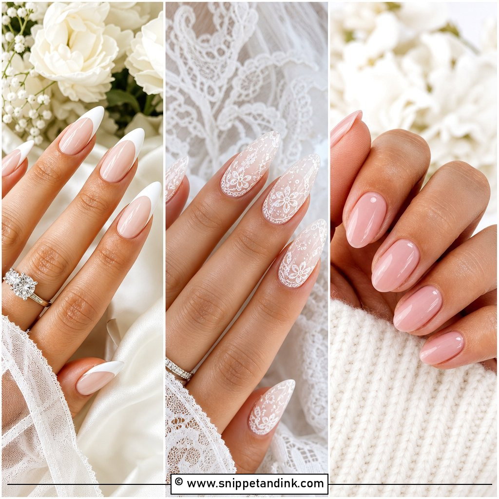 20 Almond Shape Wedding Nails for Bride Elegant Inspo