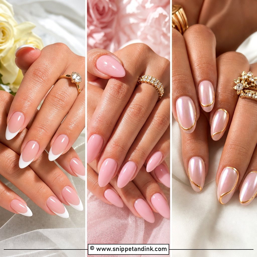 20 Almond Shape Wedding Nails for Chic Bridal Inspiration