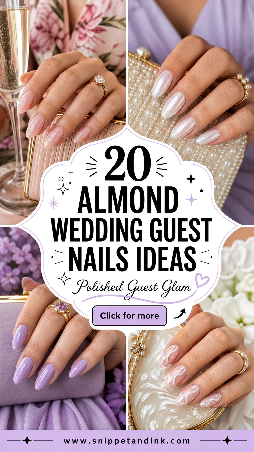 20 Almond Wedding Guest Nails Ideas for a Polished Look - 20 Almond Wedding Guest Nails Ideas for a Polished Look