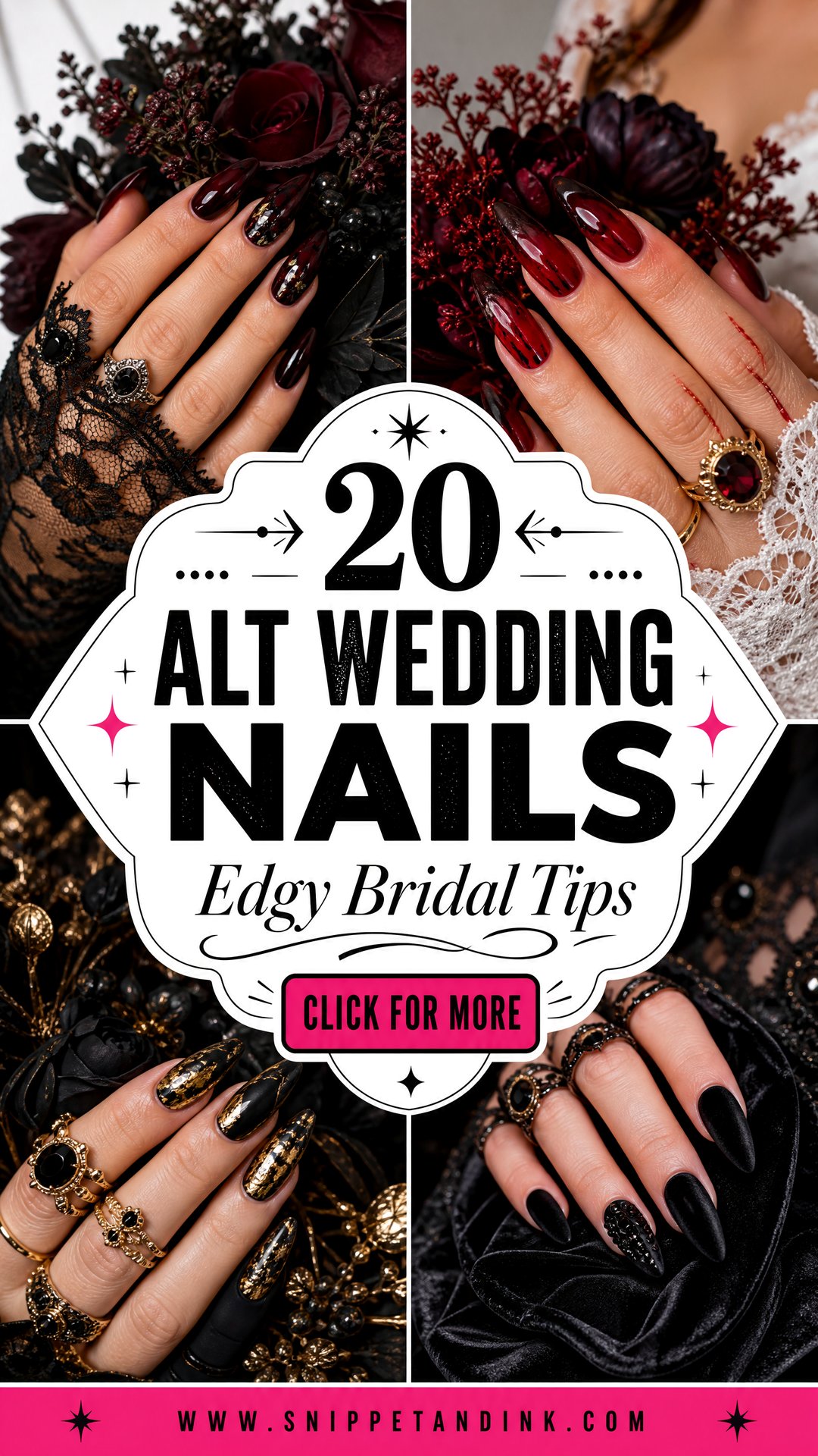 20 Alt Wedding Nails for Edgy Brides and Cool Guests - 20 Alt Wedding Nails for Edgy Brides and Cool Guests