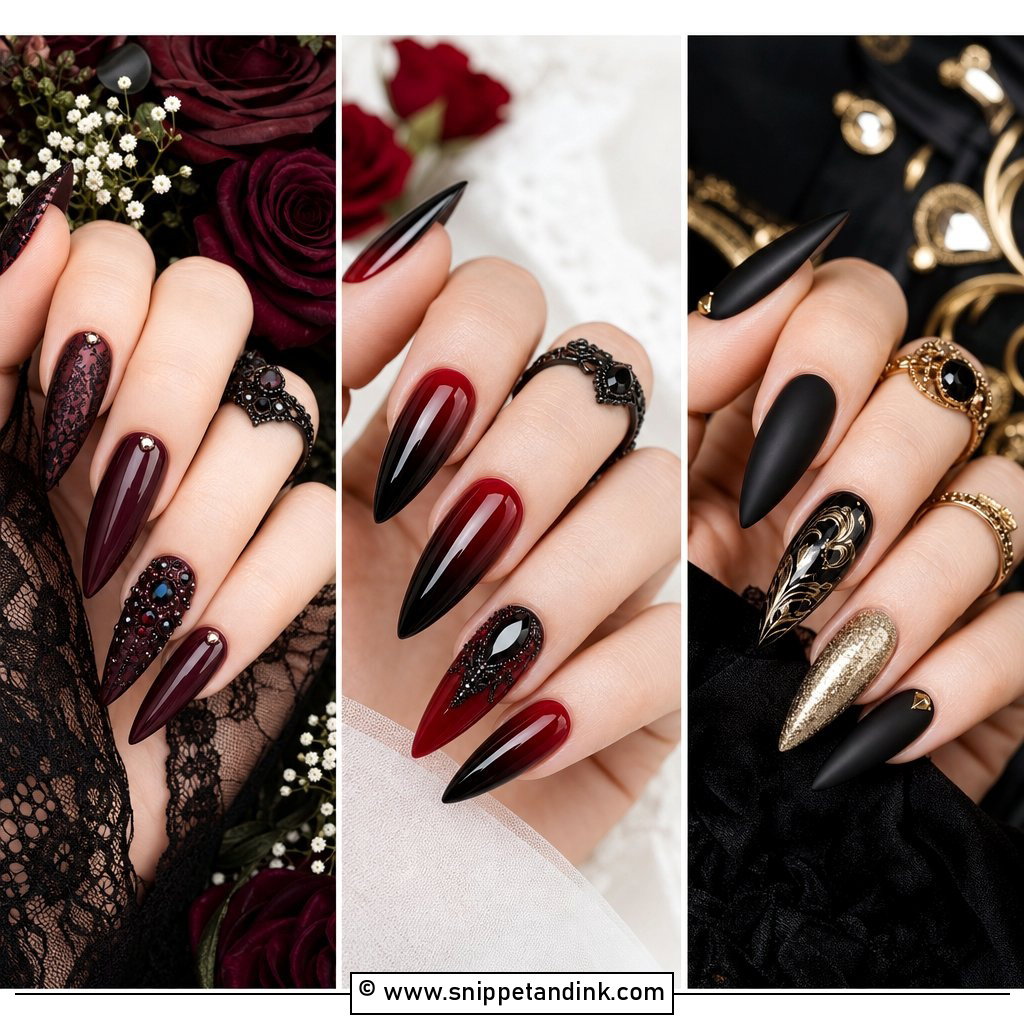 20 Alt Wedding Nails for Edgy Brides and Cool Guests