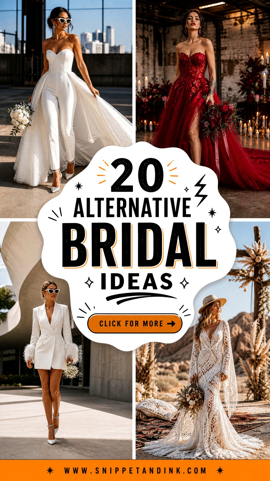 20 Alternative Bridal Ideas Unique Looks for Modern Brides - 20 Alternative Bridal Ideas: Unique Looks for Modern Brides