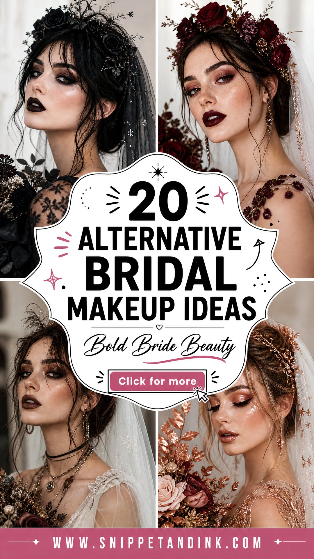 20 Alternative Bridal Makeup Ideas for Bold Modern Brides - 20 Alternative Bridal Makeup Ideas for Bold Modern Brides