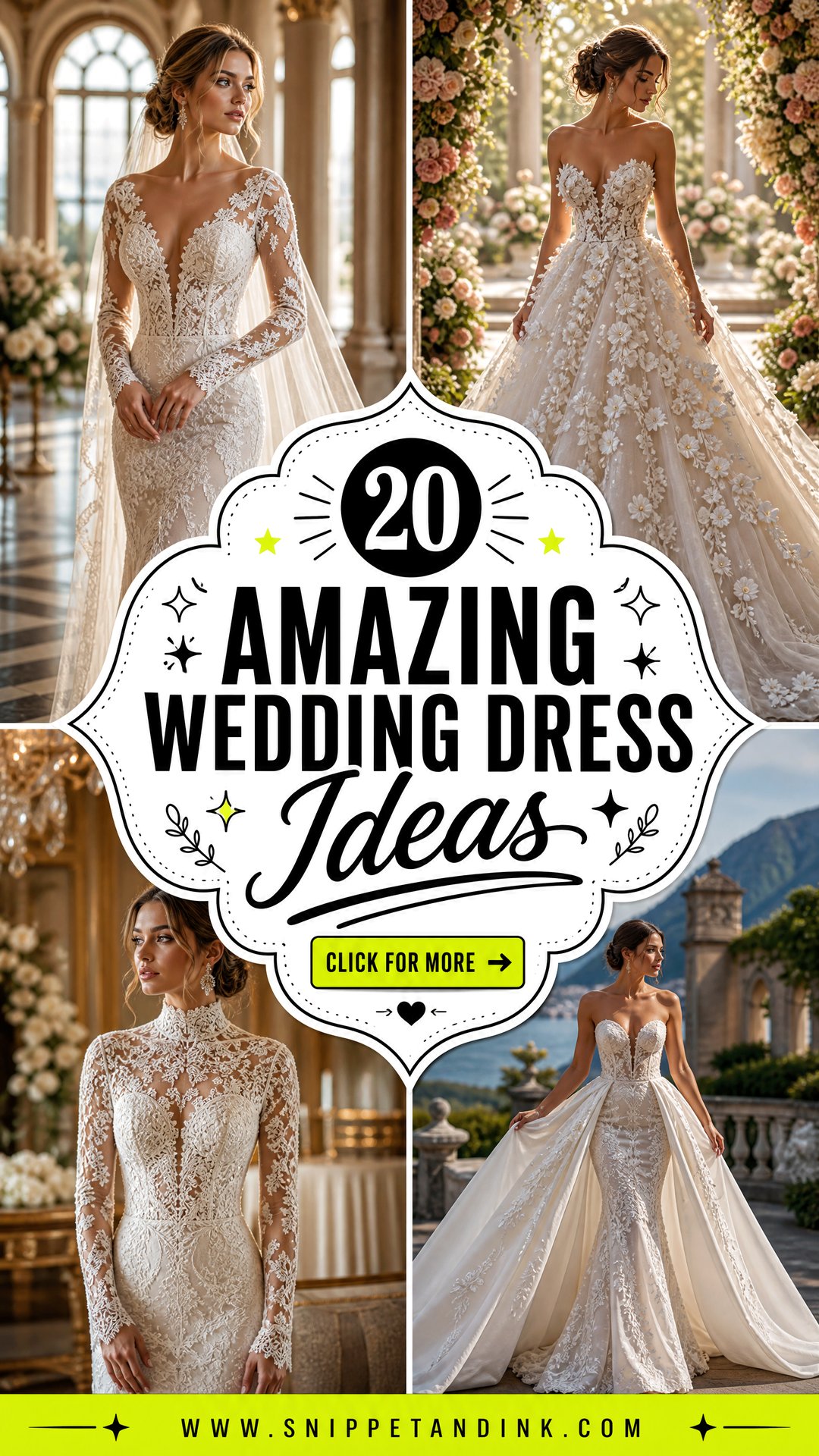 20 Amazing Wedding Dress Ideas Stunning Styles for Every Bride - 20 Amazing Wedding Dress Ideas: Stunning Styles for Every Bride