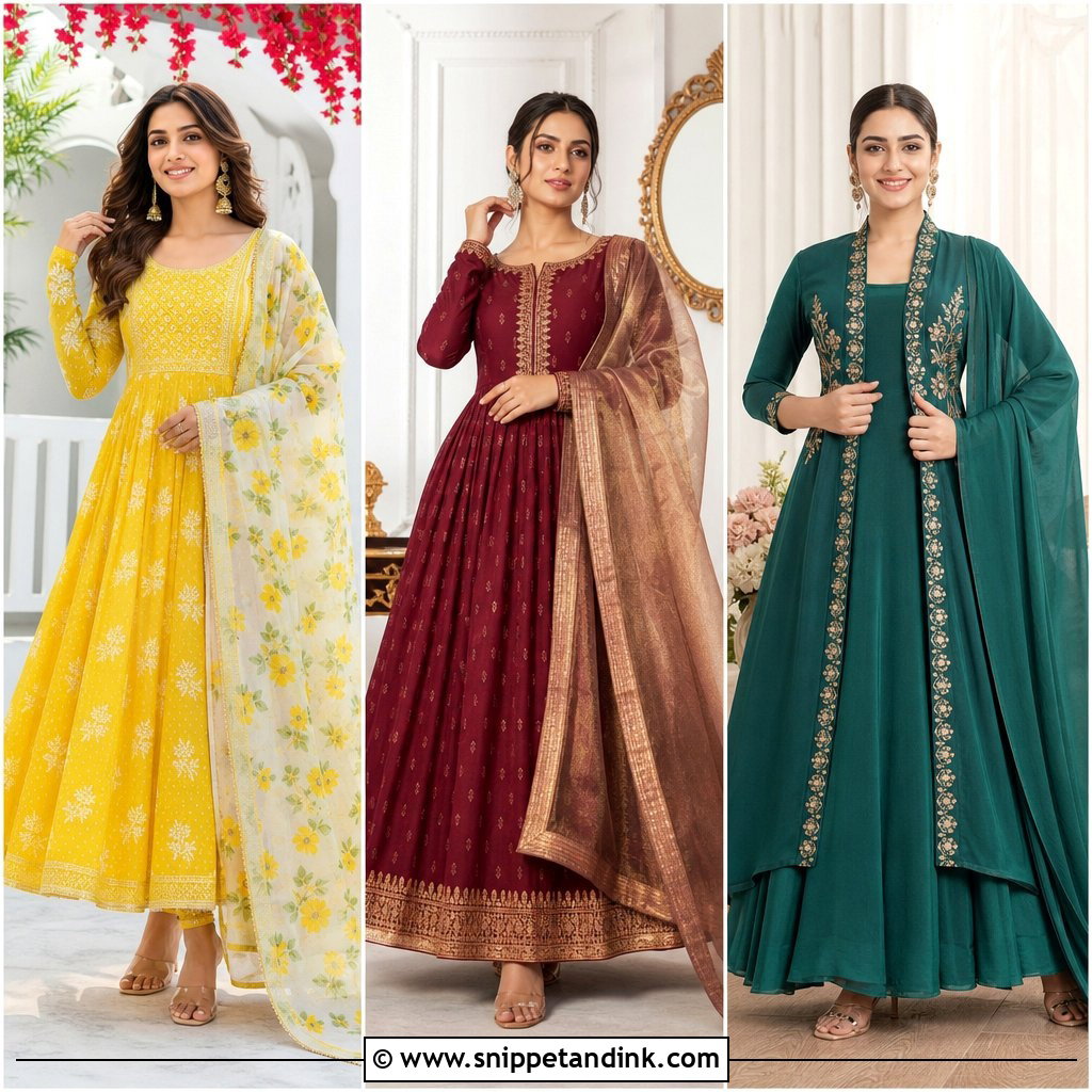 20 Anarkali Dress with Dupatta Ideas for Elegant Wedding Style