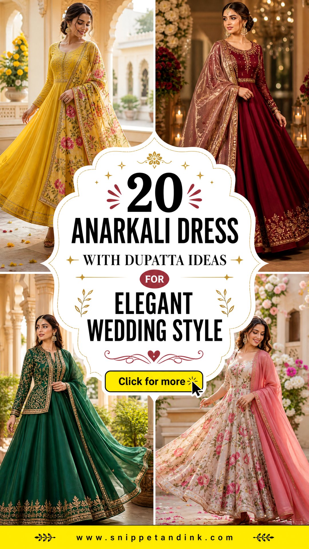 20 Anarkali Dress with Dupatta Ideas for Elegant Wedding Style - 20 Anarkali Dress with Dupatta Ideas for Elegant Wedding Style