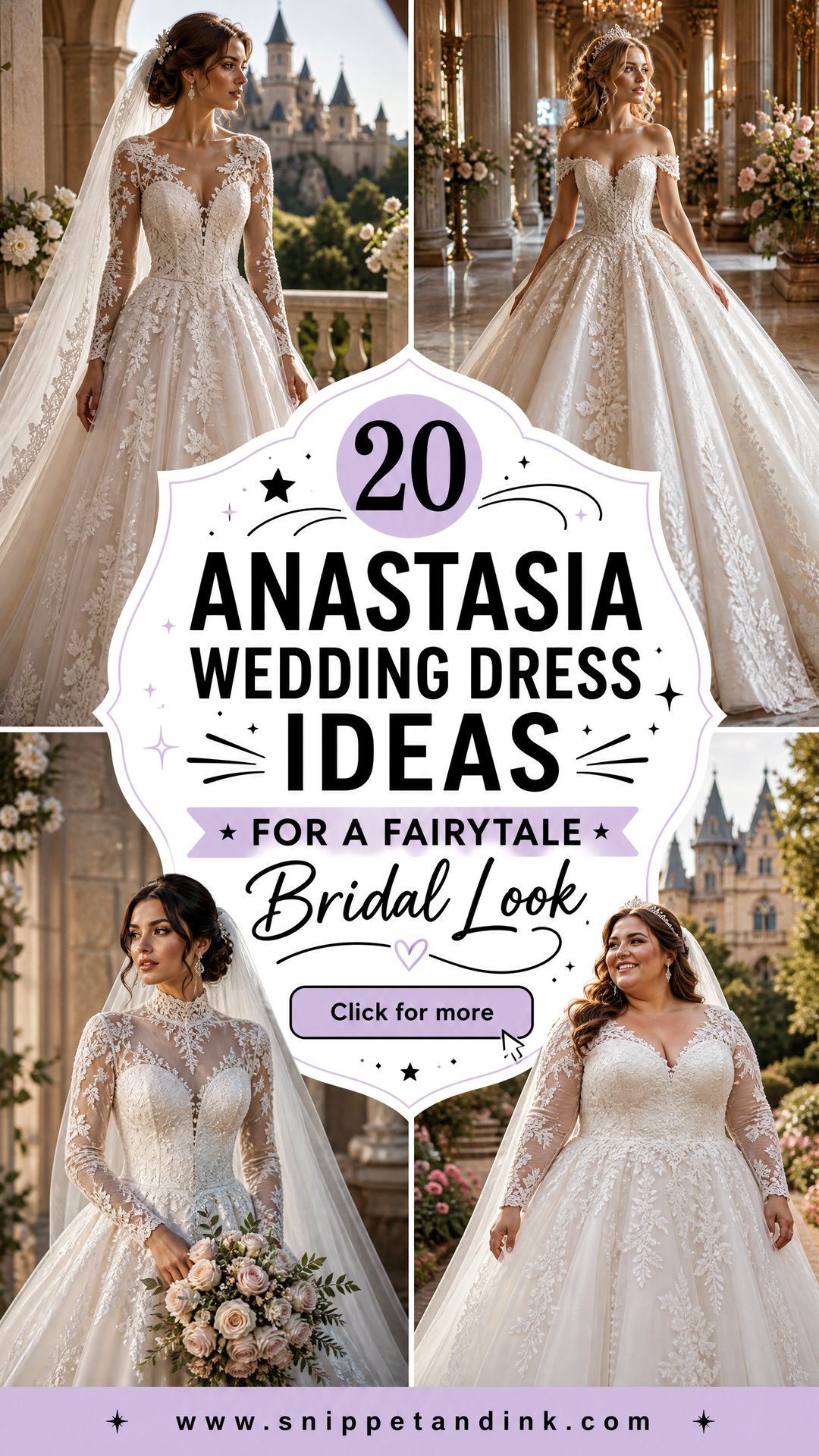 20 Anastasia Wedding Dress Ideas for a Fairytale Bridal Look - 20 Anastasia Wedding Dress Ideas for a Fairytale Bridal Look