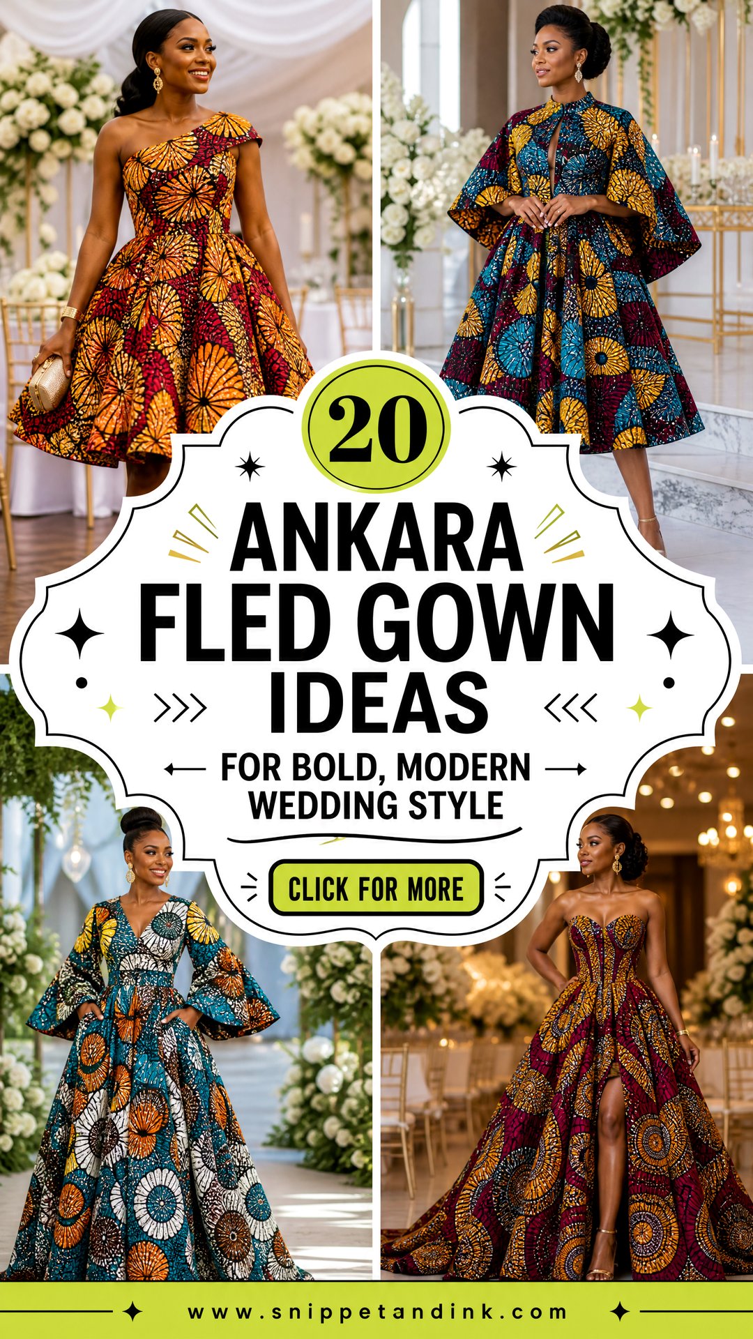 20 Ankara Fled Gown Ideas for Bold Modern Wedding Style - 20 Ankara Fled Gown Ideas for Bold, Modern Wedding Style