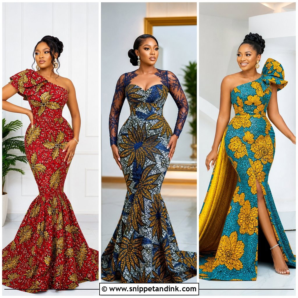 20 Ankara Mermaid Gown Ideas for a Sculpted Bridal Look