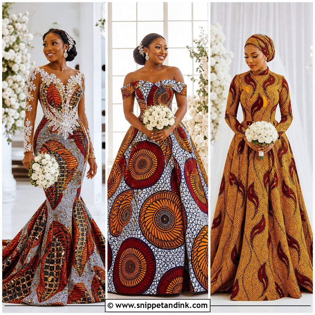 20 Ankara Wedding Gowns for a Vibrant, Statement Bridal Look