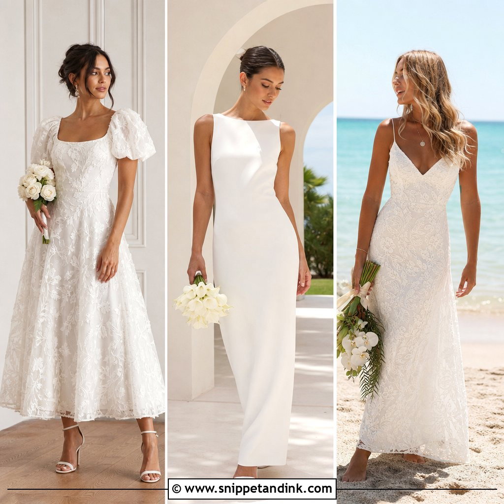 20 Ankle Wedding Dress Ideas for a Chic Modern Bridal Look