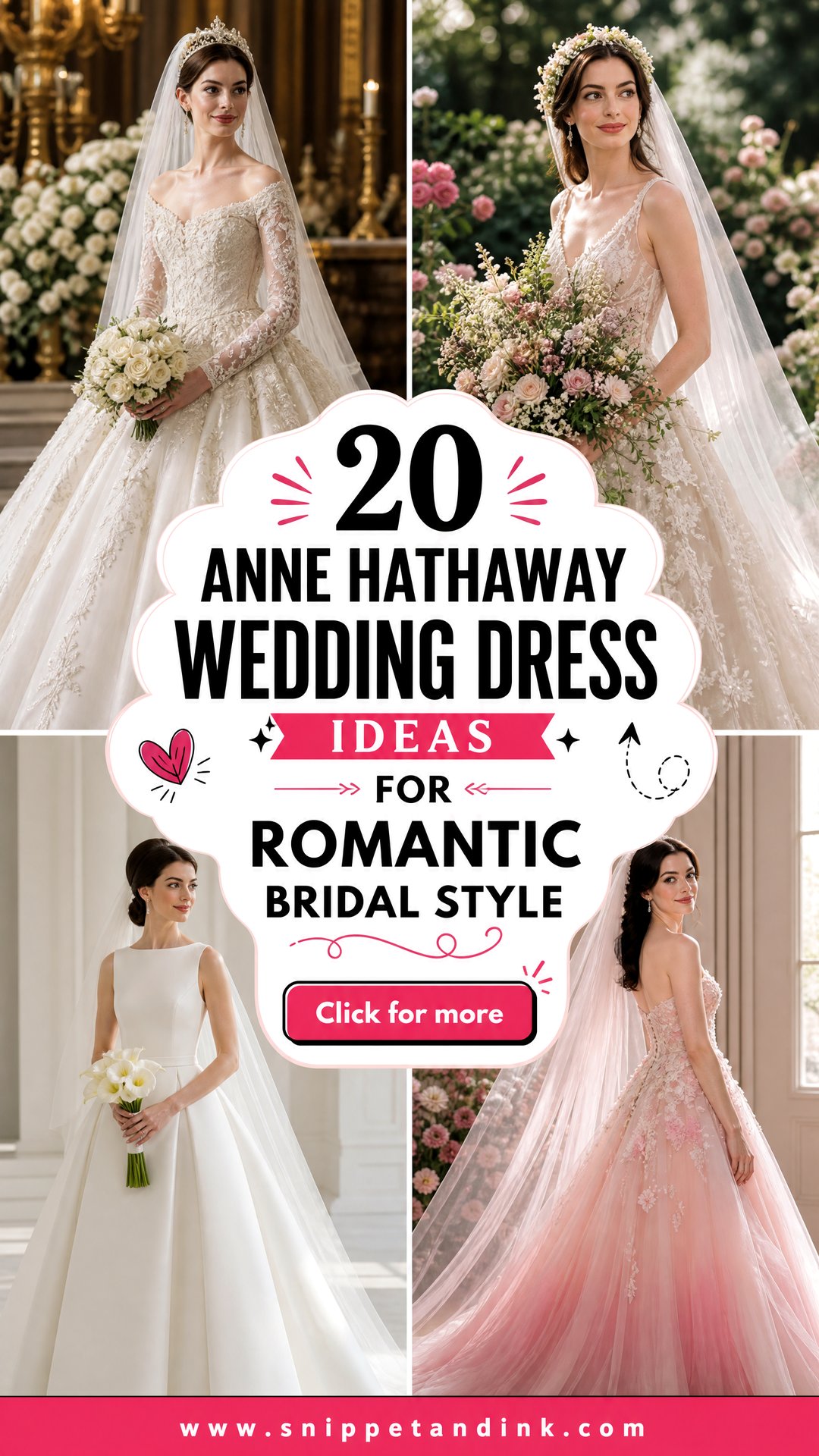 20 Anne Hathaway Wedding Dress Ideas for Romantic Bridal Style - 20 Anne Hathaway Wedding Dress Ideas for Romantic Bridal Style
