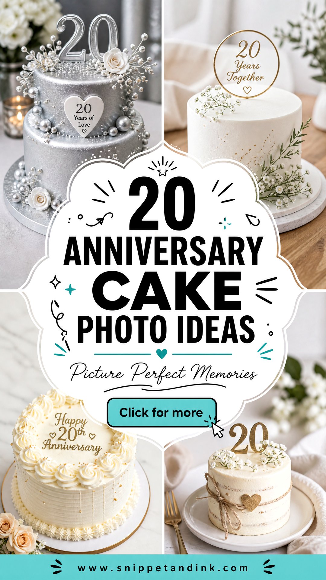 20 Anniversary Cake Photo Ideas for Picture-Perfect Memories - 20 Anniversary Cake Photo Ideas for Picture-Perfect Memories