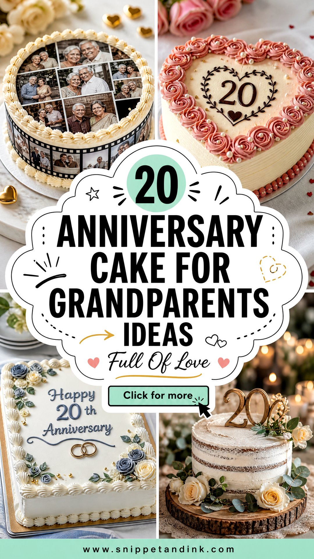 20 Anniversary Cake for Grandparents Ideas Full of Love - 20 Anniversary Cake for Grandparents Ideas Full of Love