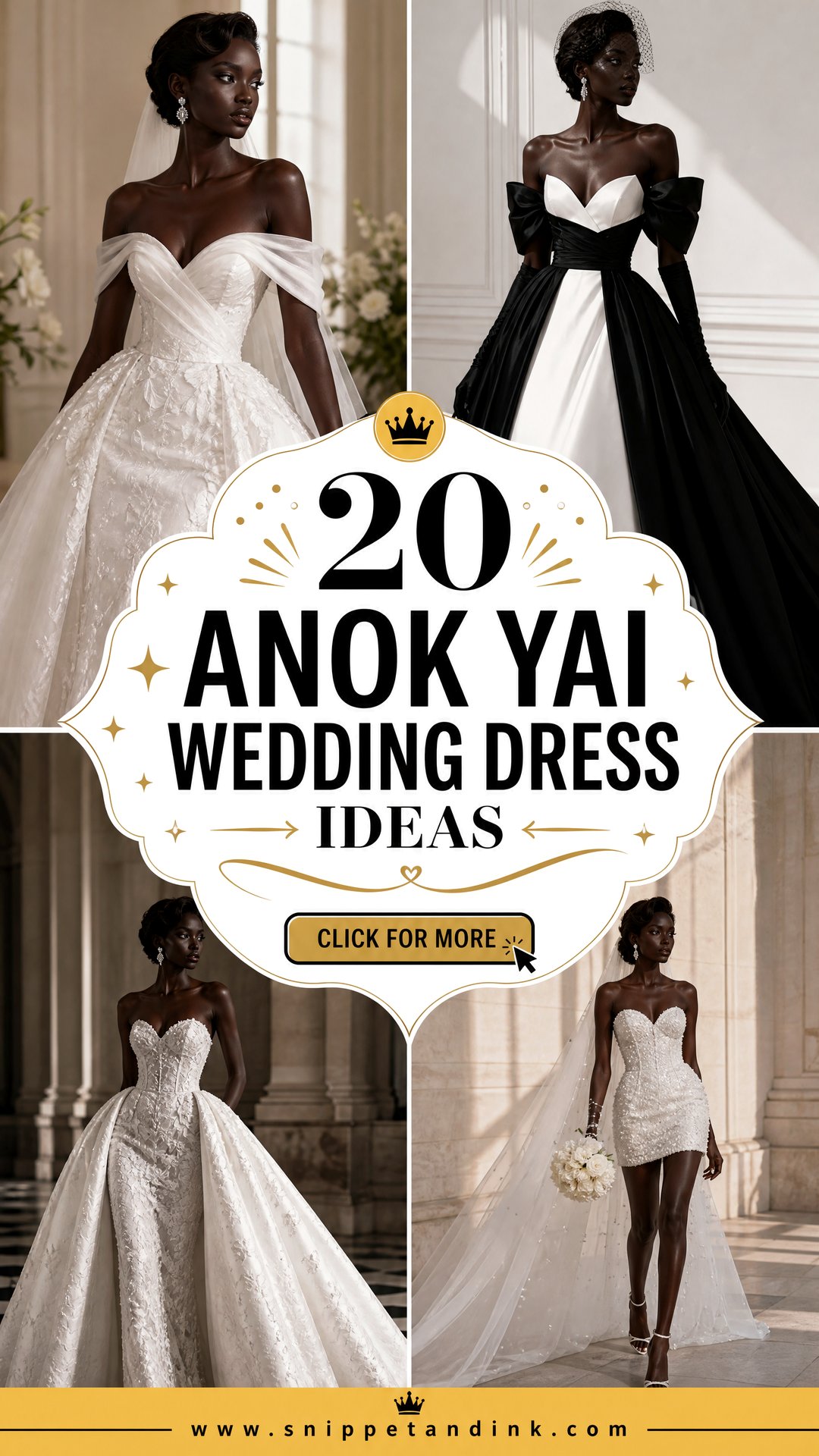 20 Anok Yai Wedding Dress Ideas for a Striking Bridal Look - 20 Anok Yai Wedding Dress Ideas for a Striking Bridal Look