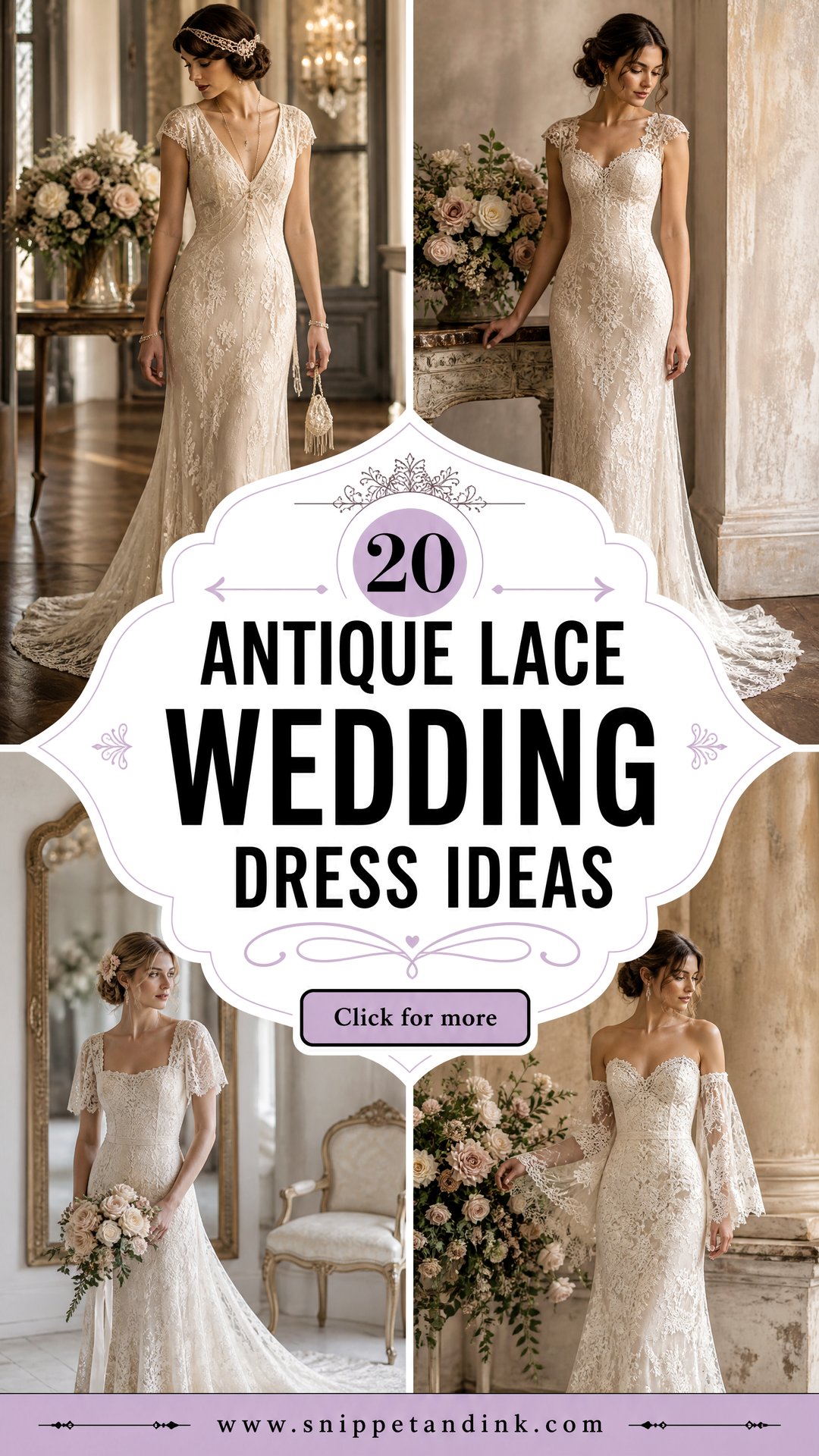 20 Antique Lace Wedding Dress Ideas With Timeless Romance - 20 Antique Lace Wedding Dress Ideas With Timeless Romance