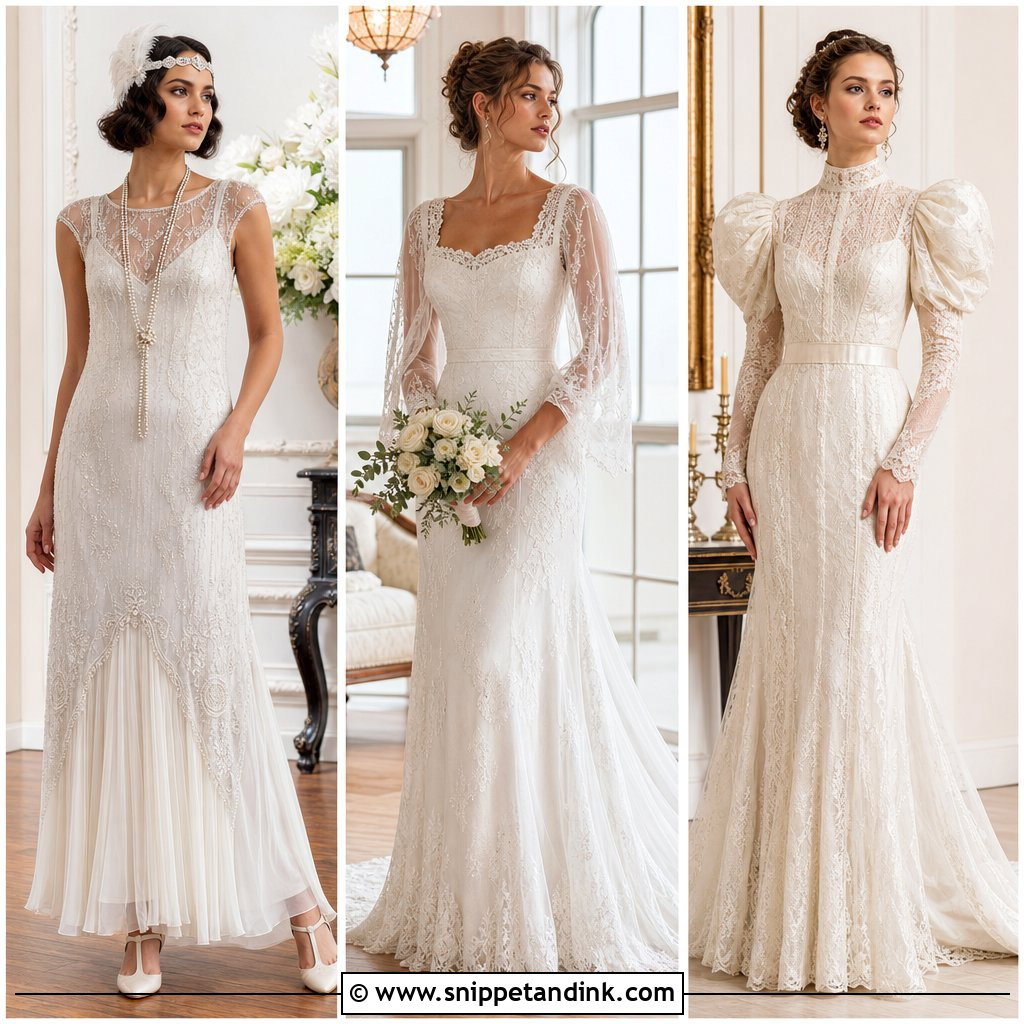 20 Antique Wedding Dresses for an Unforgettable Bridal Style
