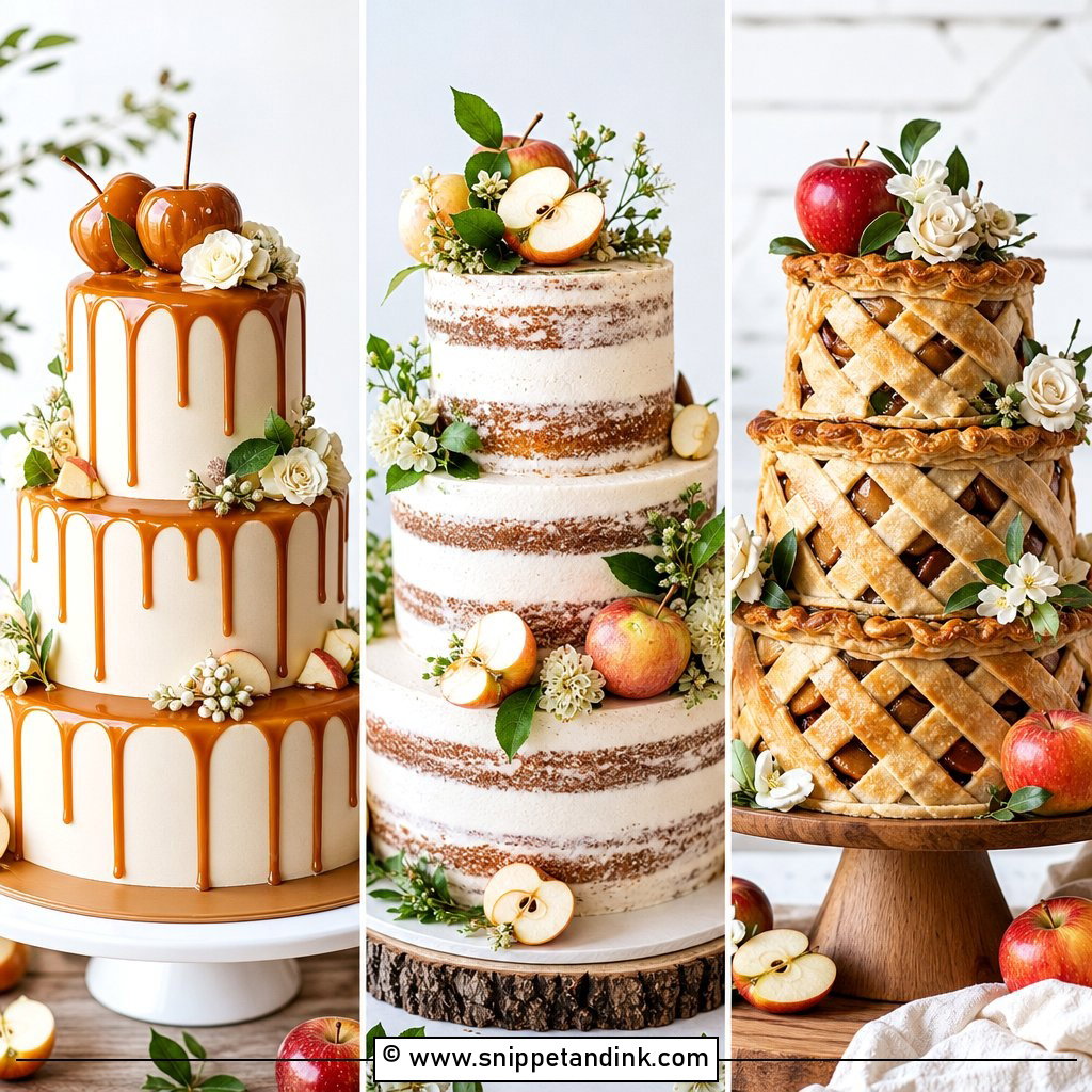20 Apple Wedding Cake Ideas for a Sweet Seasonal Touch