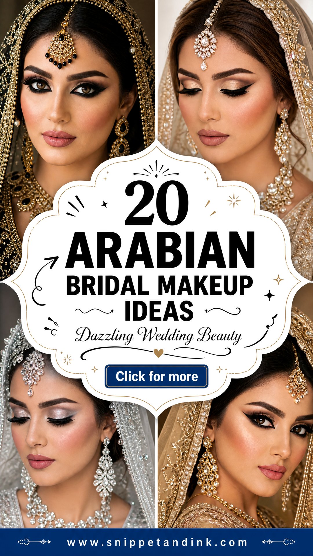 20 Arabian Bridal Makeup Ideas for Dazzling Wedding Beauty - 20 Arabian Bridal Makeup Ideas for Dazzling Wedding Beauty