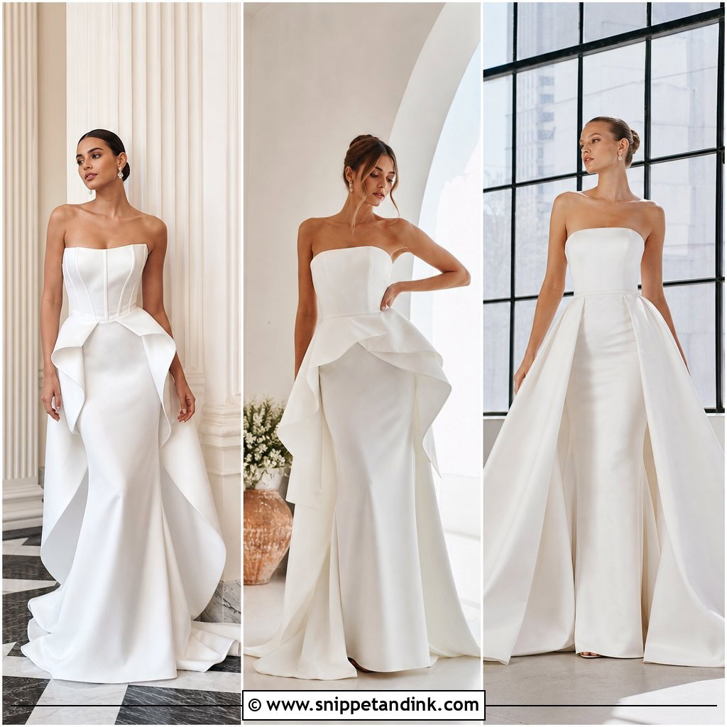 20 Architectural Wedding Dress Ideas for Modern Statement Style