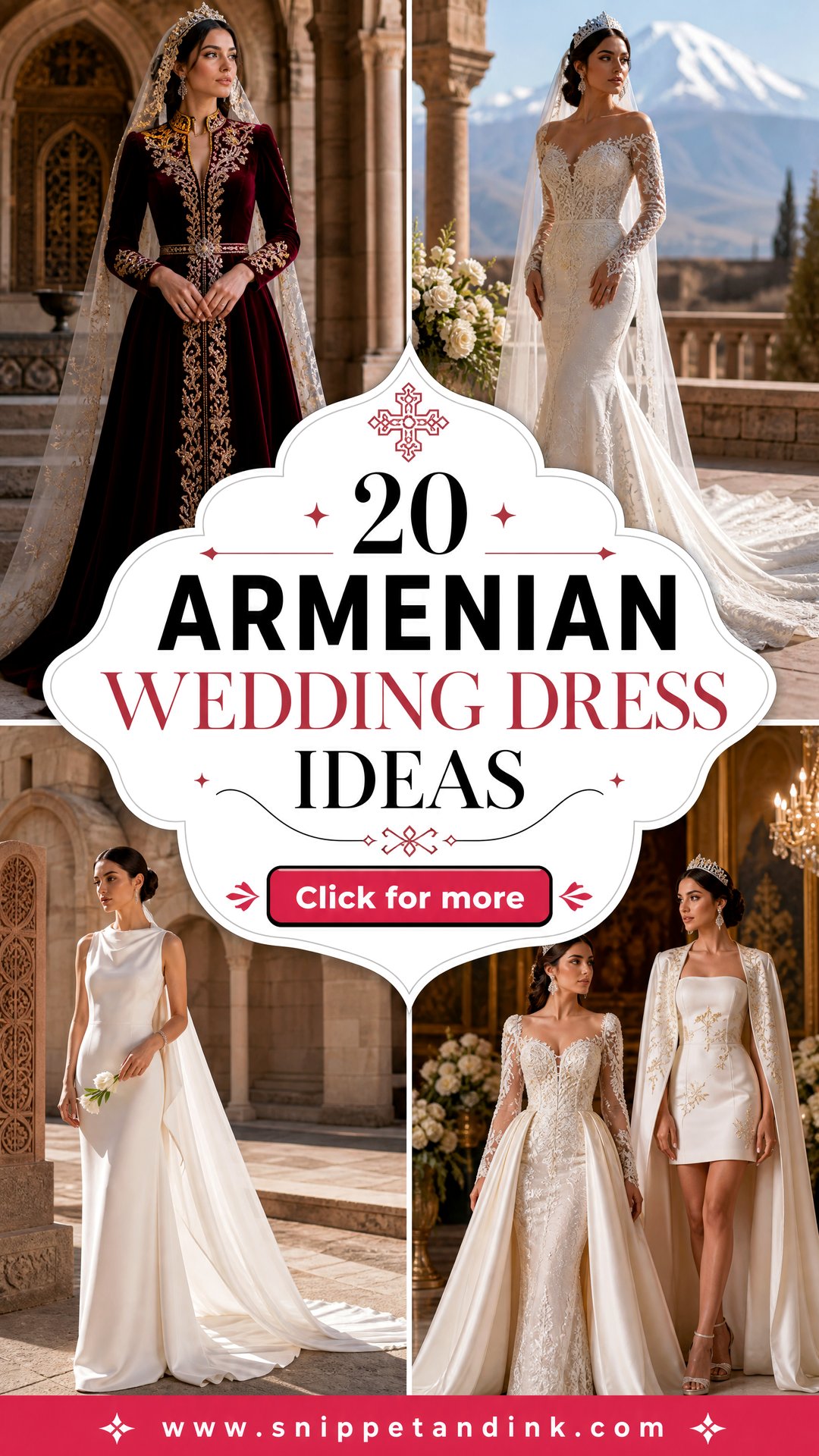 20 Armenian Wedding Dress Ideas for a Meaningful Bridal Look - 20 Armenian Wedding Dress Ideas for a Meaningful Bridal Look