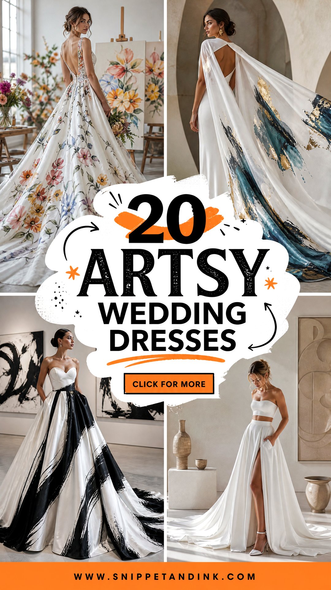 20 Artsy Wedding Dresses for Creative Brides Who Dare to Differ - 20 Artsy Wedding Dresses for Creative Brides Who Dare to Differ