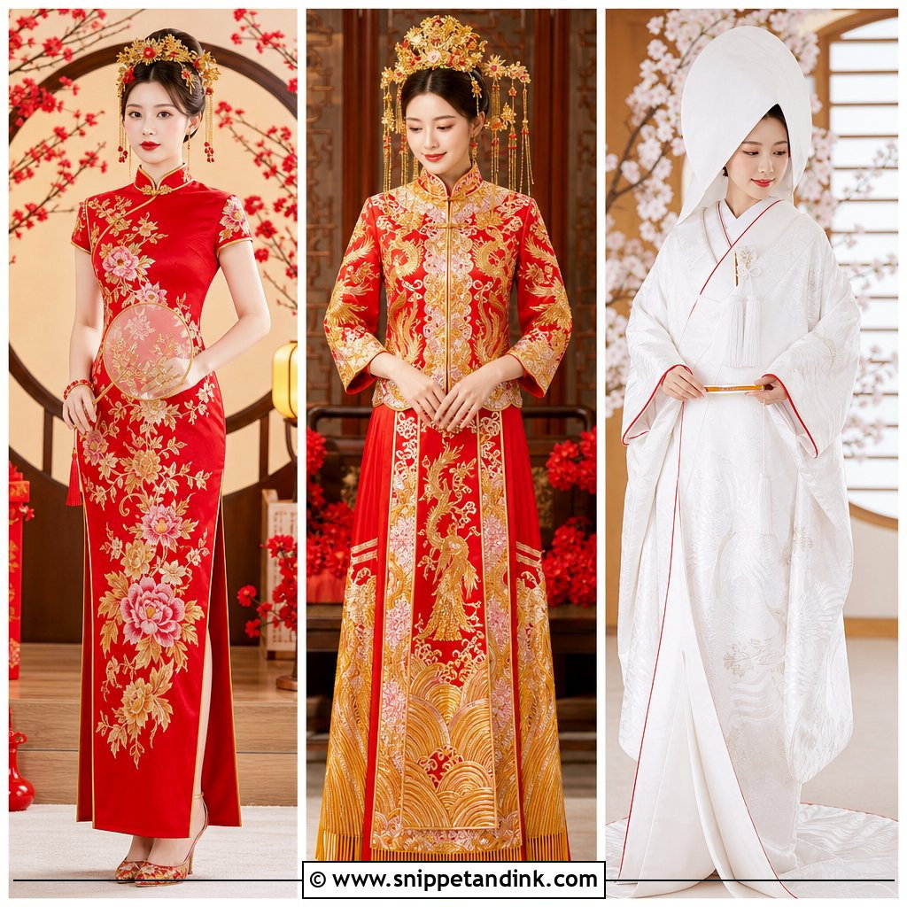 20 Asian Wedding Dresses for Elegant Multicultural Brides