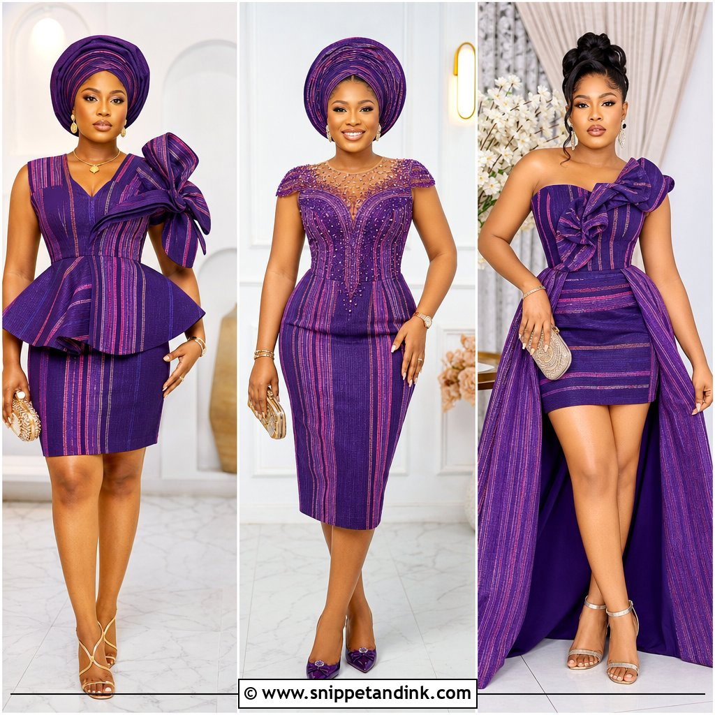 20 Aso Oke Short Gown Styles for Chic Traditional Events