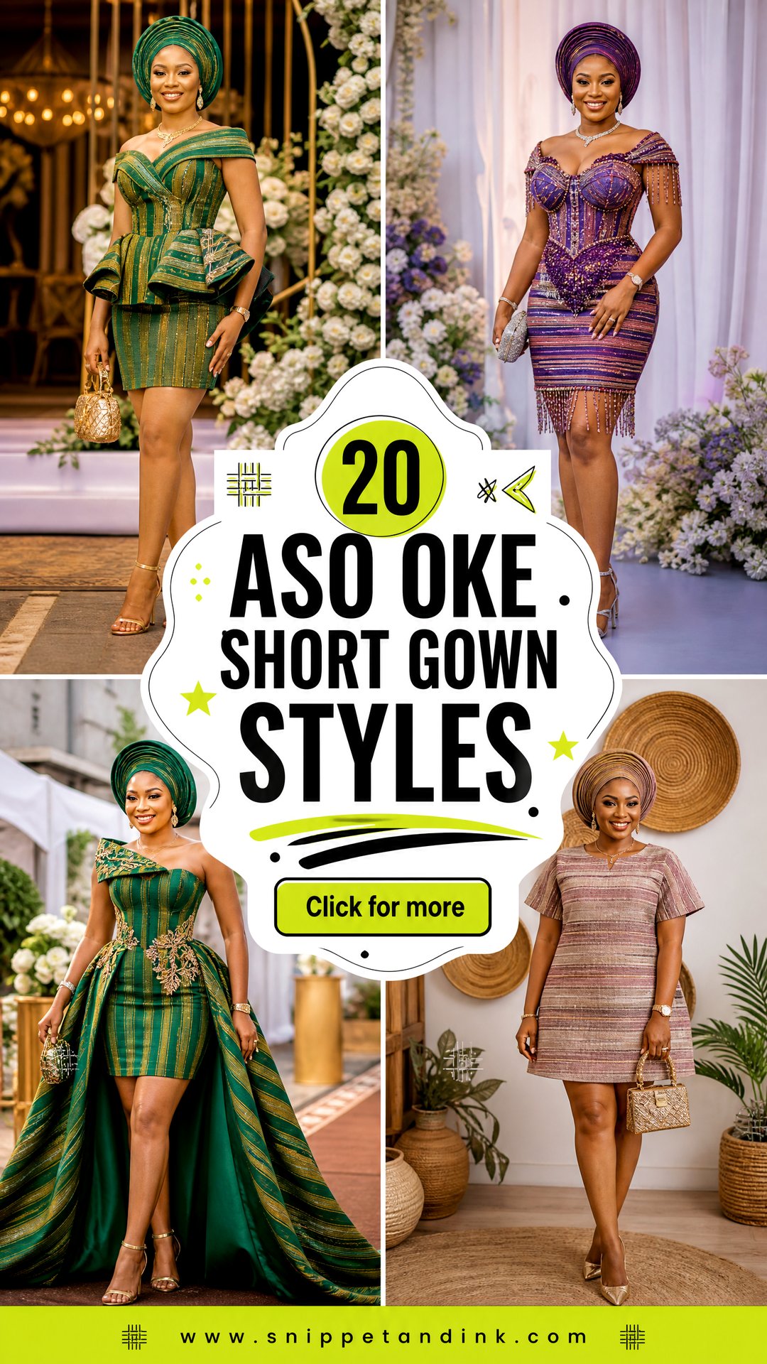 20 Aso Oke Short Gown Styles for Chic Traditional Events - 20 Aso Oke Short Gown Styles for Chic Traditional Events