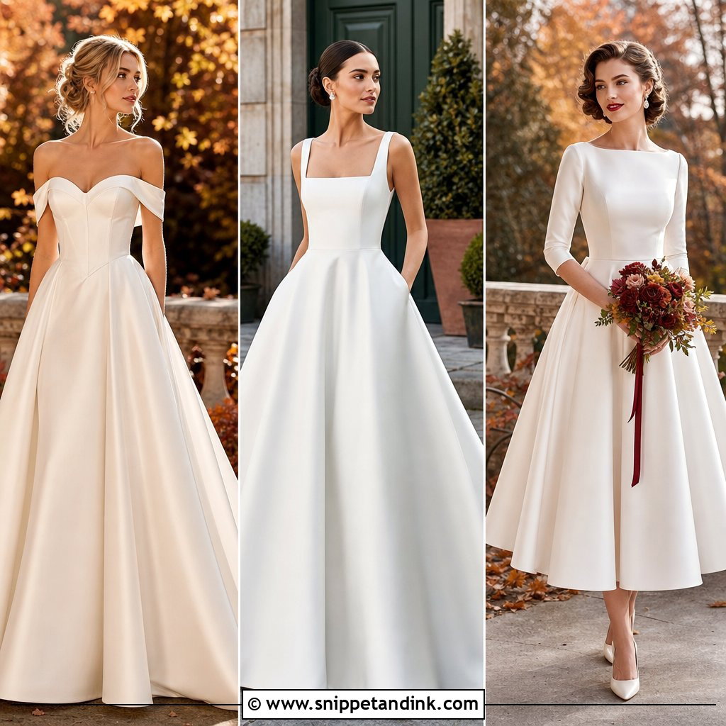 20 Autumn Wedding Dress the Bride Ideas: Romantic Fall Looks