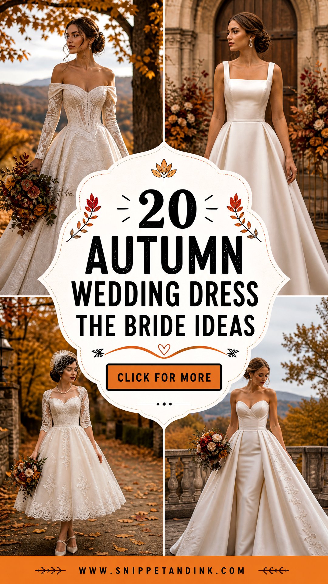 20 Autumn Wedding Dress the Bride Ideas Romantic Fall Looks - 20 Autumn Wedding Dress the Bride Ideas: Romantic Fall Looks