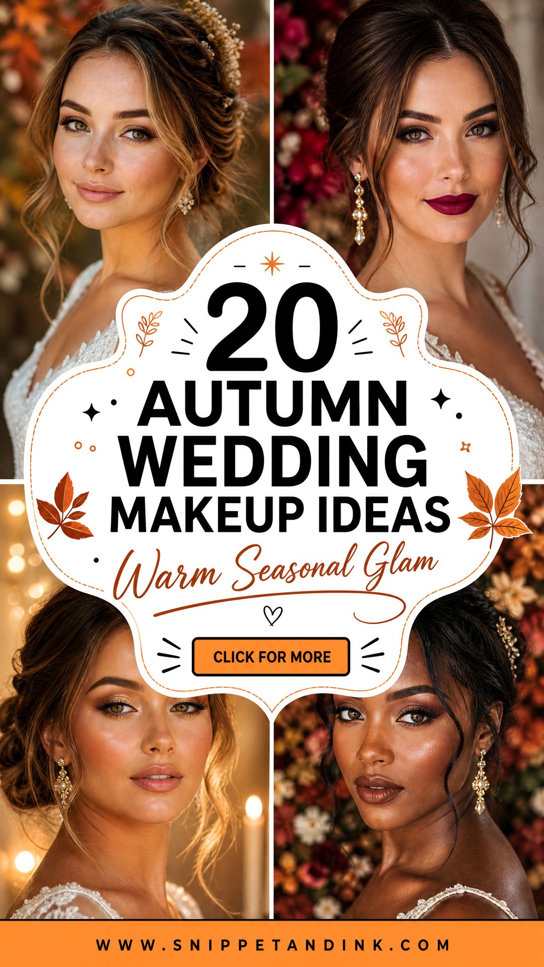 20 Autumn Wedding Makeup Ideas for Warm Seasonal Glam - 20 Autumn Wedding Makeup Ideas for Warm Seasonal Glam