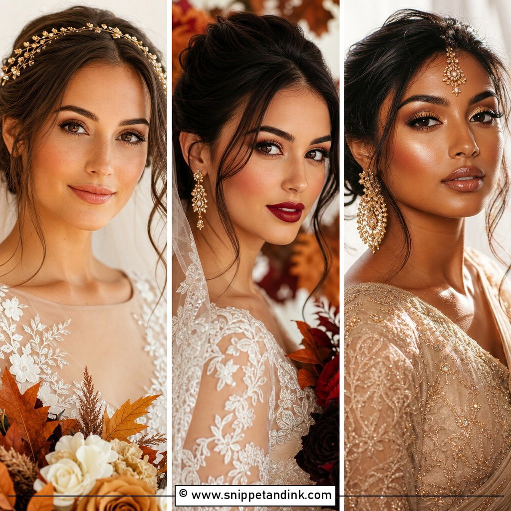 20 Autumn Wedding Makeup Ideas for Warm Seasonal Glam