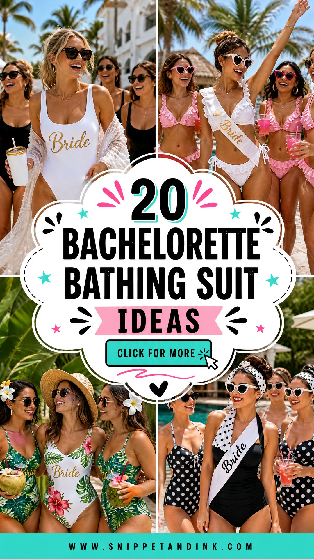 20 Bachelorette Bathing Suit Ideas for a Fun Bride Crew - 20 Bachelorette Bathing Suit Ideas for a Fun Bride Crew