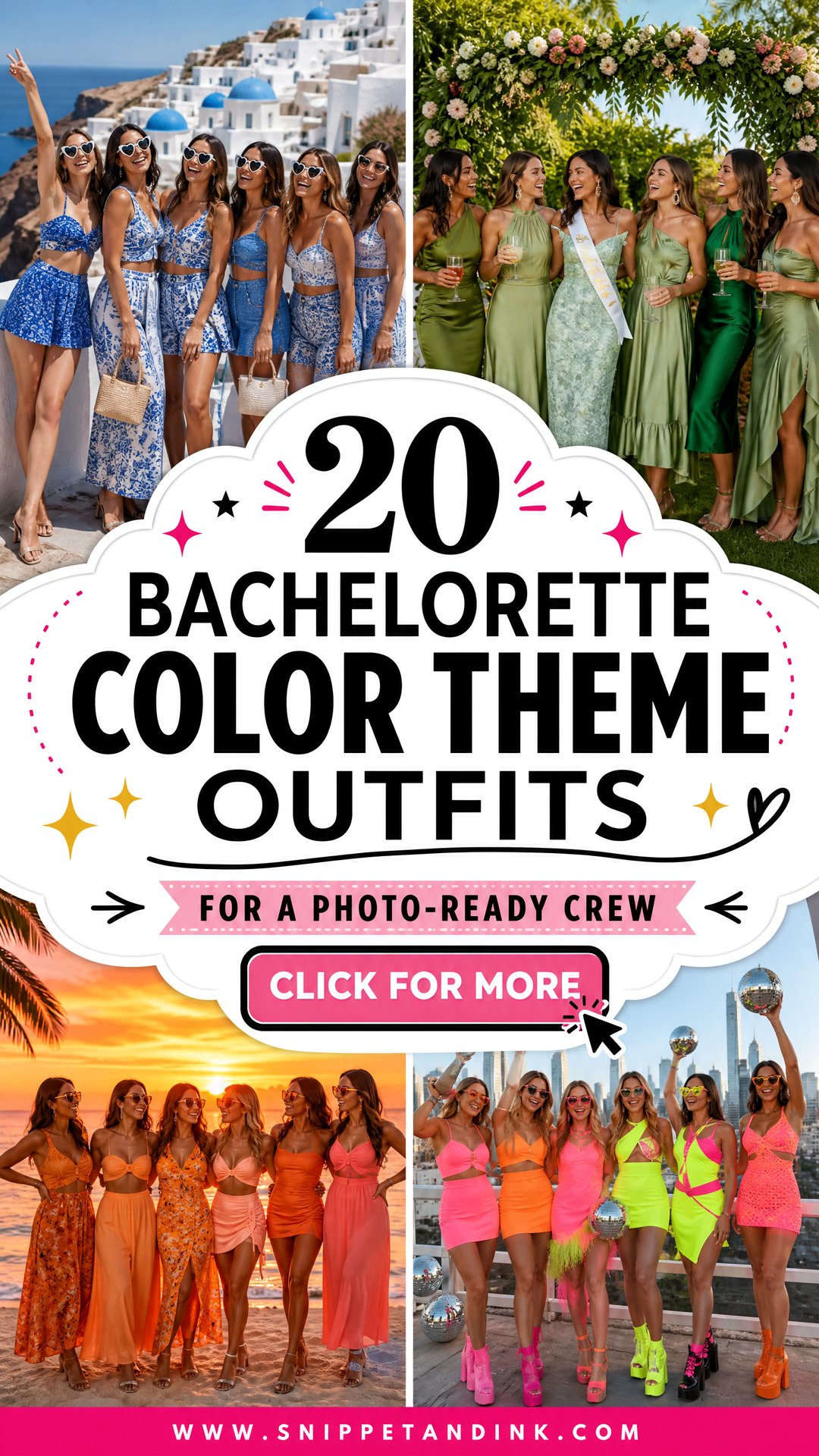 20 Bachelorette Color Theme Outfits for a Photo-Ready Crew - 20 Bachelorette Color Theme Outfits for a Photo-Ready Crew
