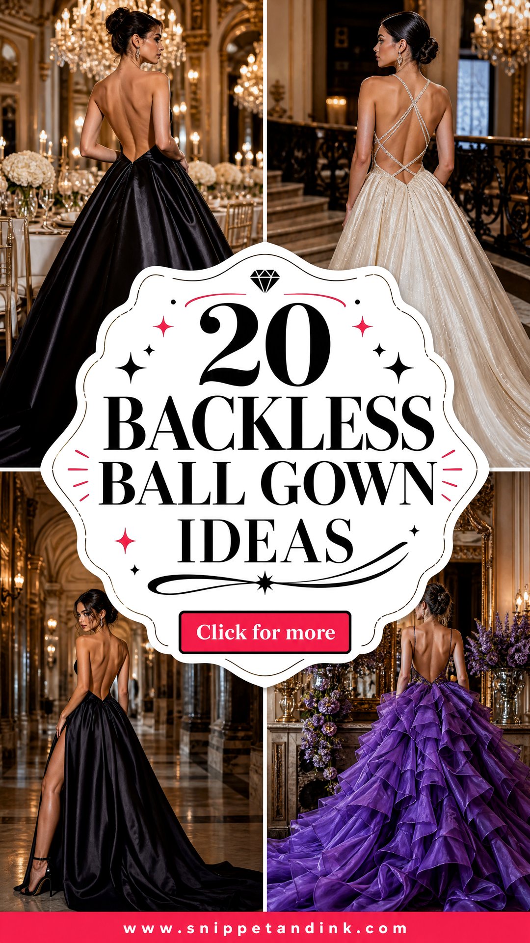20 Backless Ball Gown Ideas Dramatic Looks for Formal Events - 20 Backless Ball Gown Ideas: Dramatic Looks for Formal Events