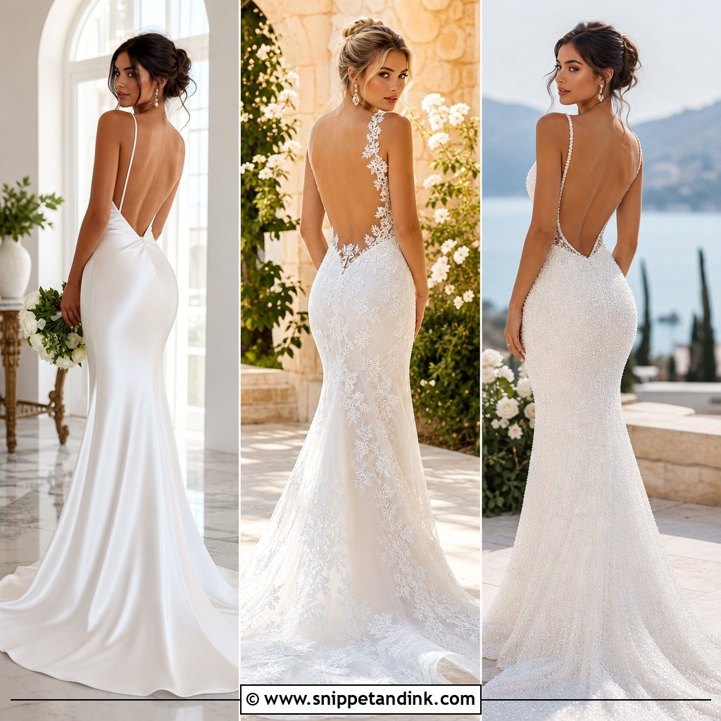 20 Backless Bridal Gowns: Stunning Styles for Modern Brides